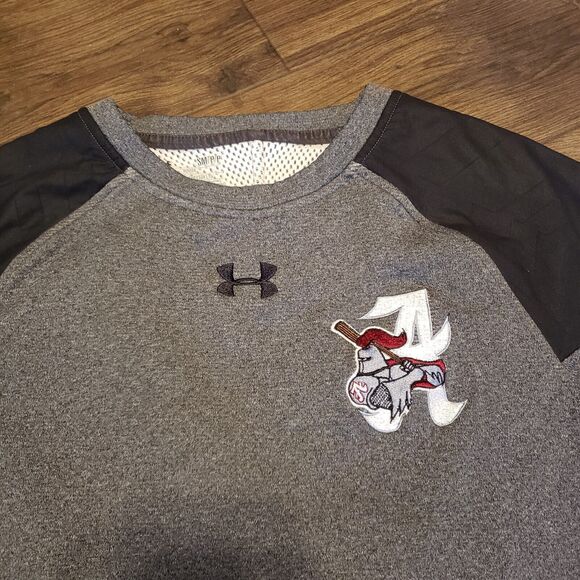 Under Armour Gray Black Alabama Crimson Tide Longsleeve Shirt Sz S - Picture 1 of 6